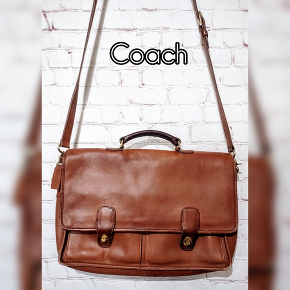 Coach Bags Vintage British Tan Beekman Coach Leather Macbook